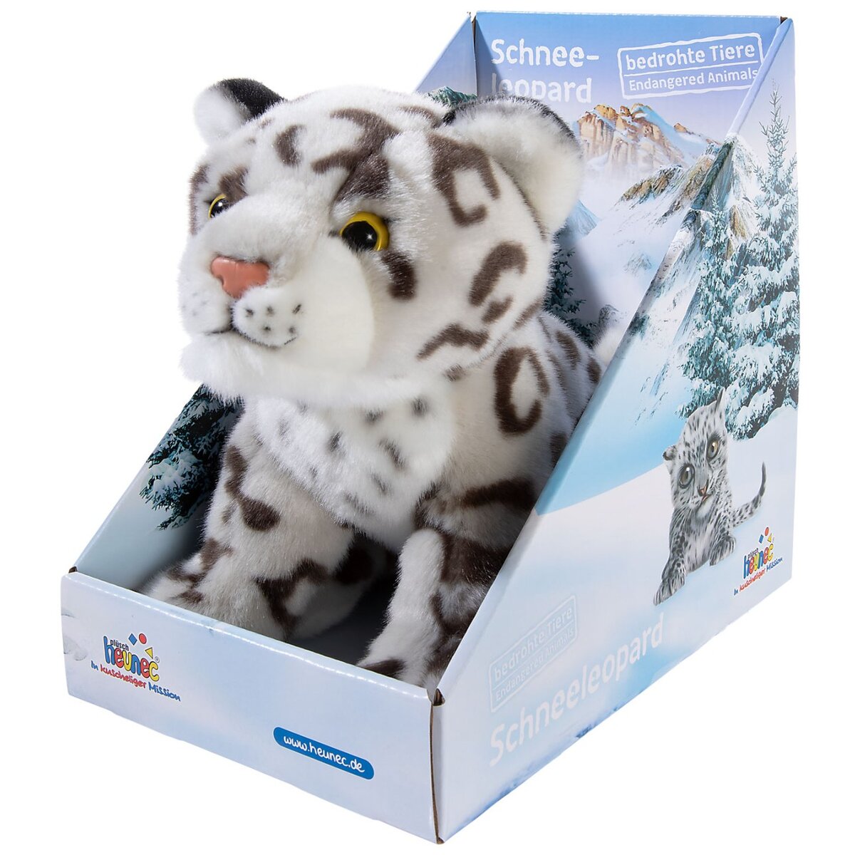 Heunec Bedrohte Tiere - Schneeleopard 27 cm