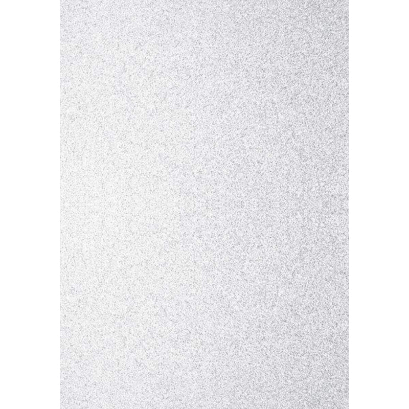 Heyda Glitterkarton weiß A4