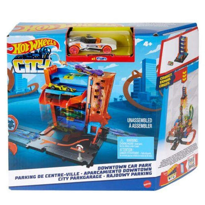 Hot Wheels City Downtown Sortiment, 1 Packung / Set, 4-fach sortiert
