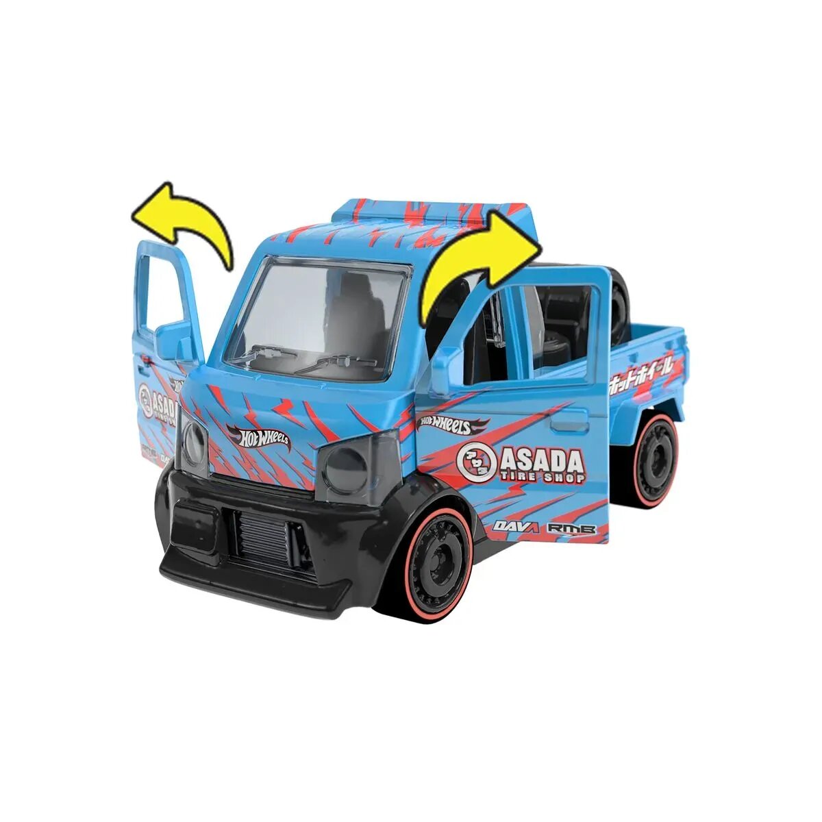 Hot Wheels Pull-Backs, 1 Stück, 8-fach sortiert