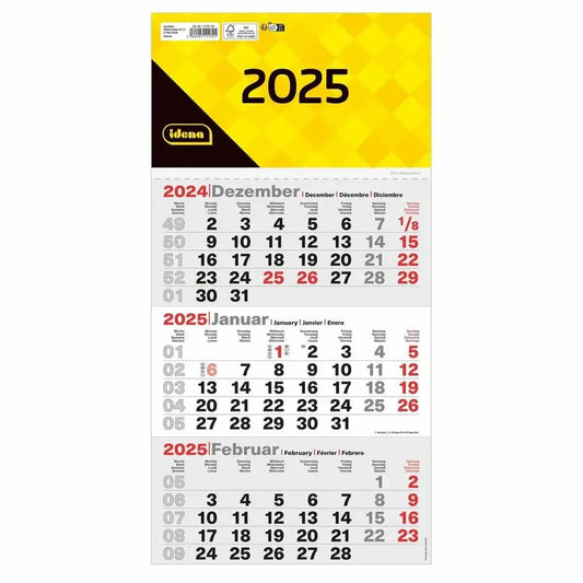 Idena 3-Monatswandkalender 2025 – FSC® Mix