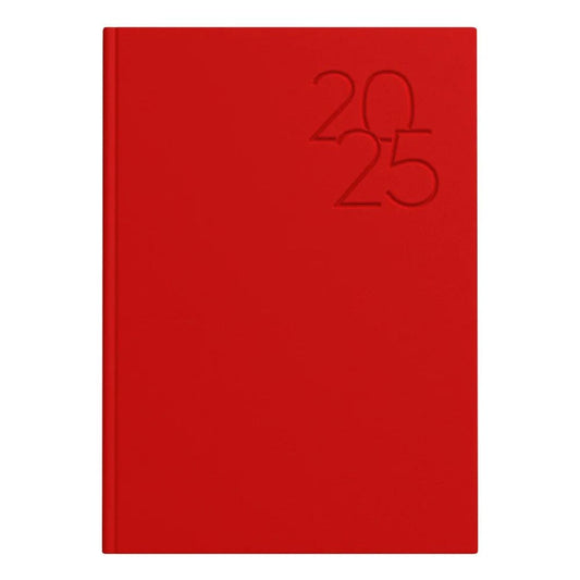 Idena Buchkalender 2025 Premium – DIN A5, FSC® Mix, rot