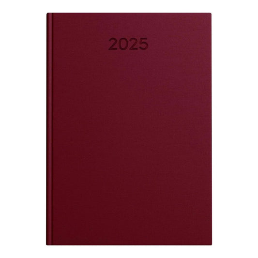 Idena Buchkalender Basic 2025 – DIN A5, FSC® Mix, burgund