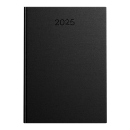 Idena Buchkalender Basic 2025 – DIN A5, FSC® Mix, schwarz