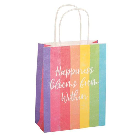 Idena Geschenkpapier, -tasche Happy Birthday rainbow color