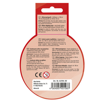 Idena Glitzer Springseil 190cm