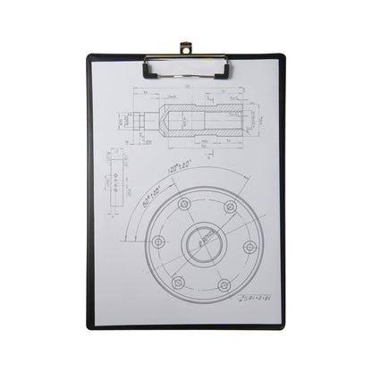 Idena Klemmbrett PVC beschichtet schwarz DIN A4