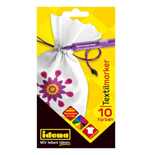 Idena Textilmarker 10er