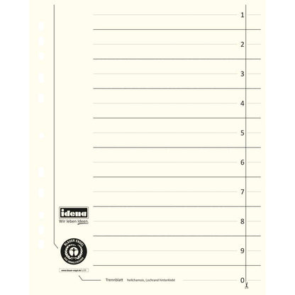 Idena Trennblätter A4 100 Stück chamois