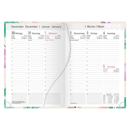 Idena Wochenkalender "Mein Jahr" 2025 - DIN A6, FSC® Mix