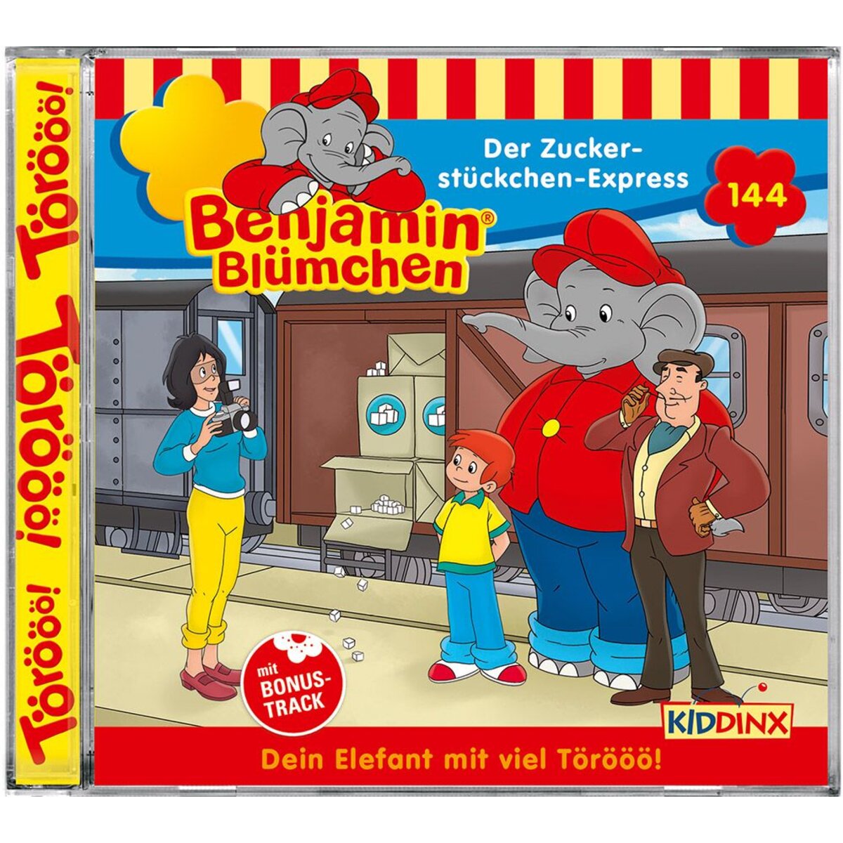 Kiddinx Hörspiel CD Benjamin Blümchen Folge 144 Der Zuckerstückchen-Express