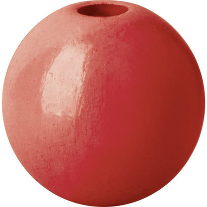 Knorr Prandell 216011025 Holzperlen, karminrot, 50 Stück