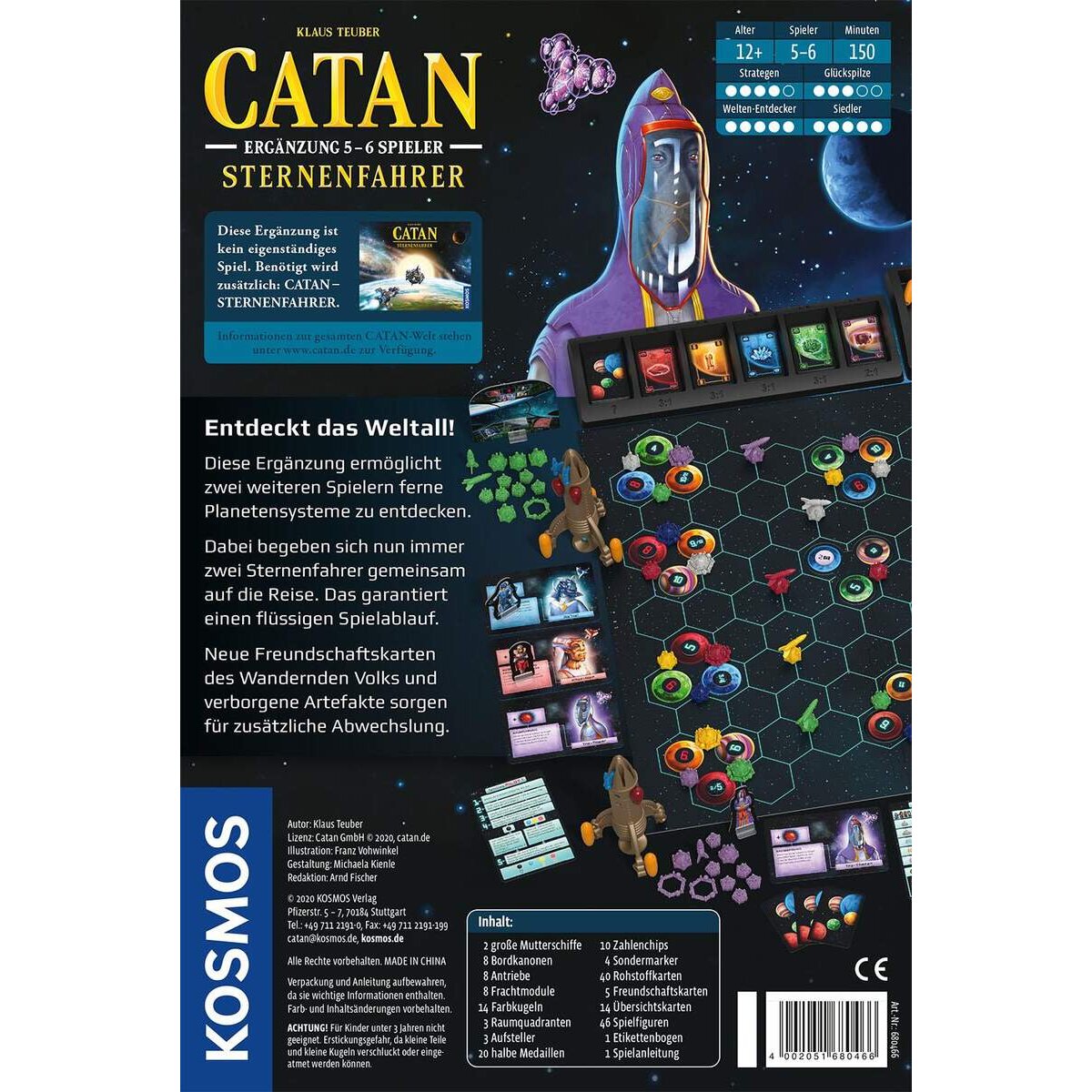 KOSMOS CATAN Sternenfahrer für 5 - 6 Spieler [Erweiterung]