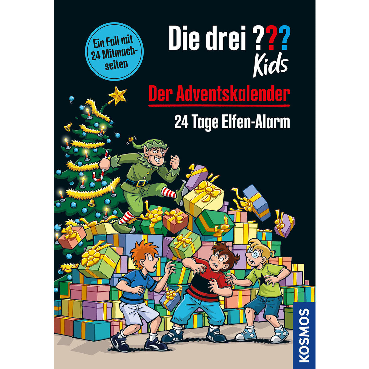 KOSMOS Die drei ??? Kids Der Adventskalender 24 Tage Elfen-Alarm