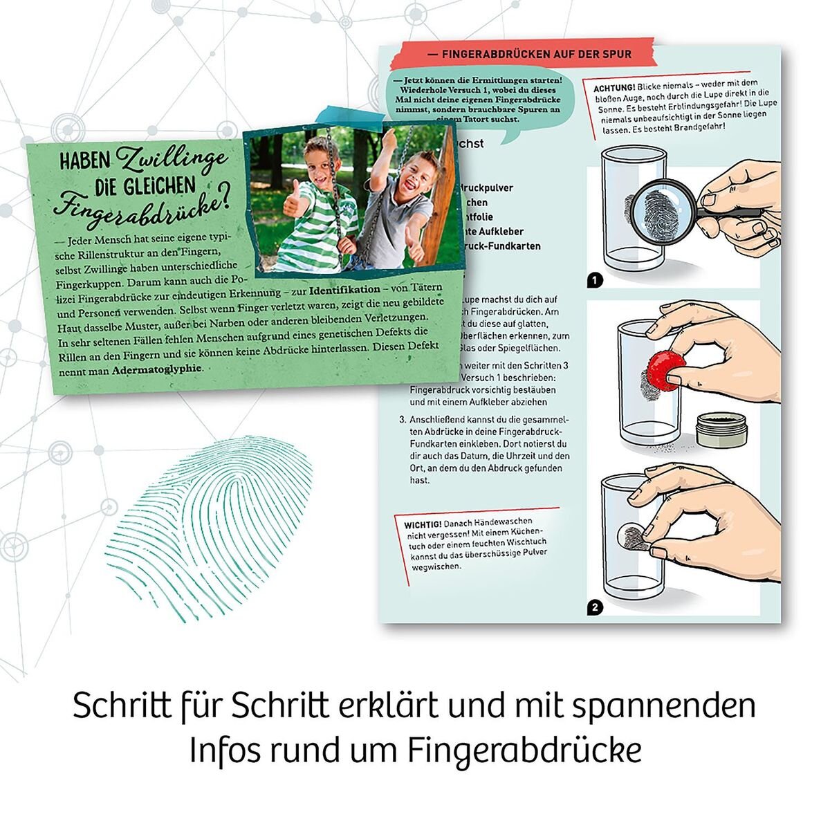 KOSMOS Finger-Abdrücke / Finger-Prints International (mehrsprachig)