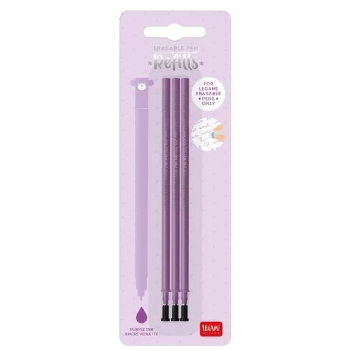 Legami Ersatzmine für löschbaren Gelstift - Erasable Pen, lila