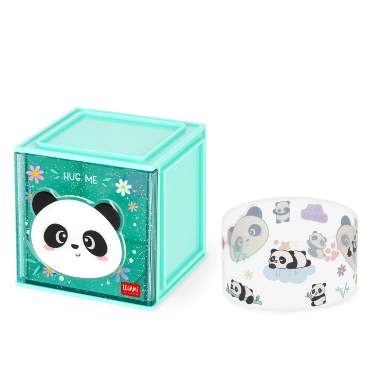 Legami Erweiterbare Schreibtischbox - Cutie Cube Panda