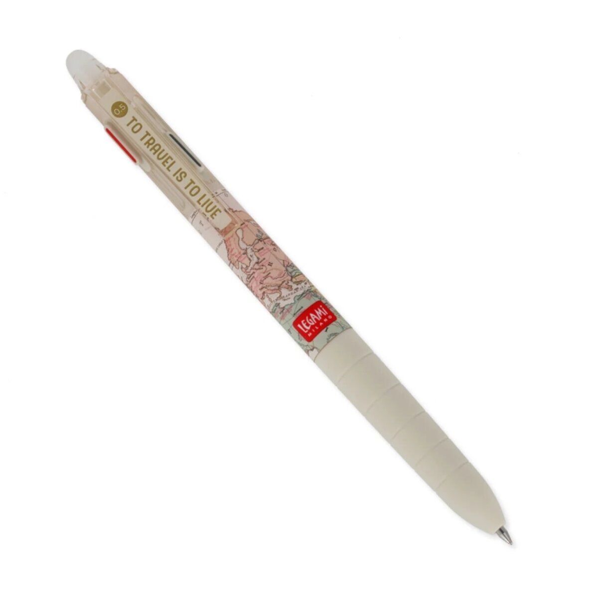 Legami Löschbarer Gelstift mit 3 Farben - Travel - Make Mistakes