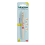 Legami Löschbarer Gelstift mit 3 Farben - Travel - Make Mistakes
