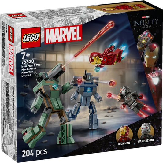 LEGO® Marvel Super Heroes 76320 Iron Man & War Machine vs. Hammer-Drohnen
