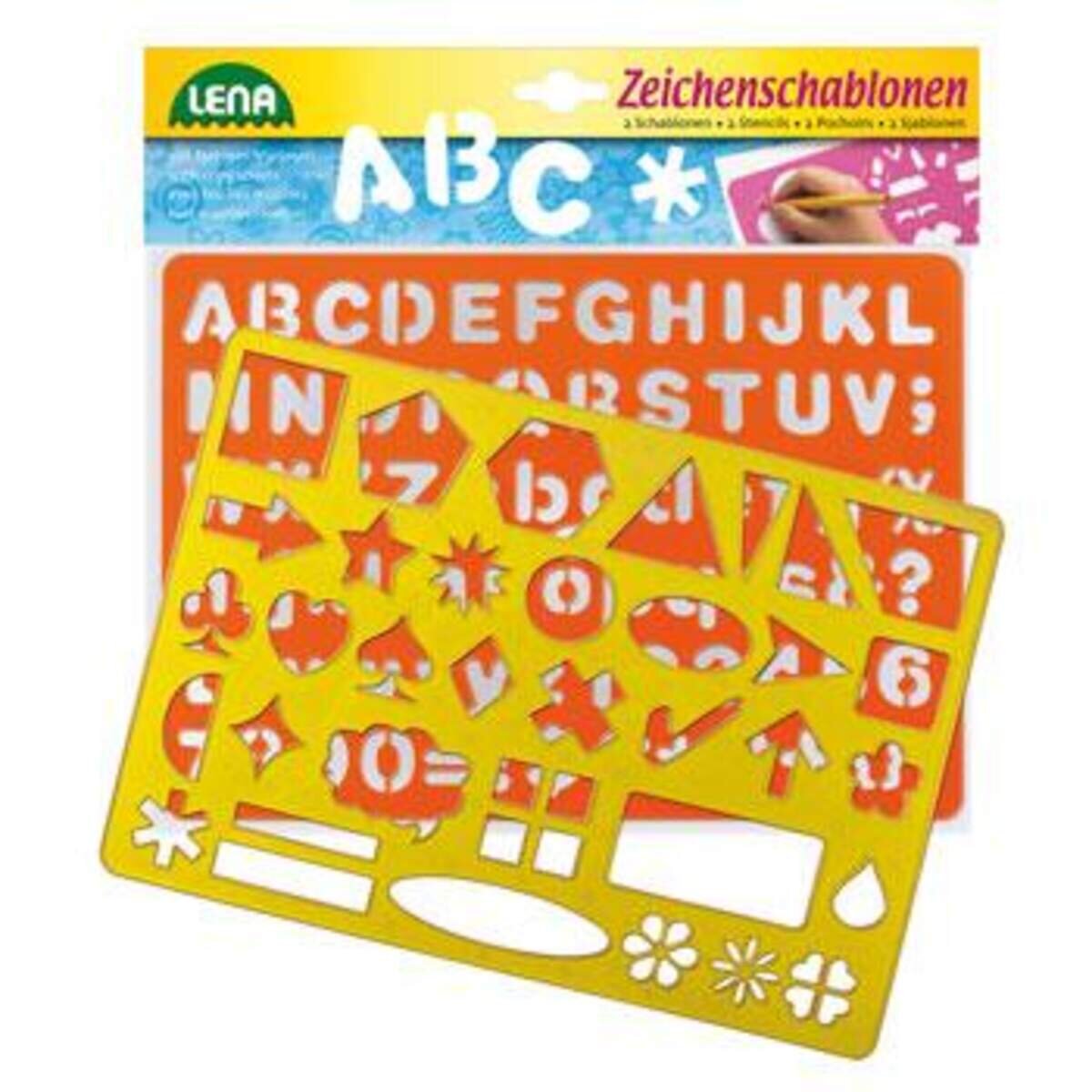 LENA® Zeichenschablone Alphabet / Zahlen und Zeichen
