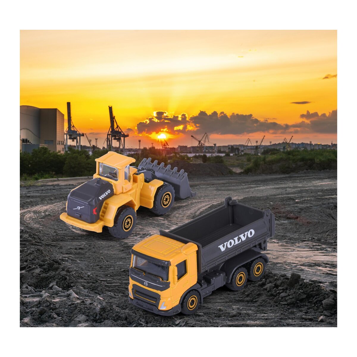 Majorette Volvo Construction Premium, 6-sort.