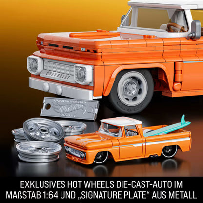 Mattel Brick Shop Hot Wheels Custom ’62 Chevy Pickup Bauset (858 Teile)