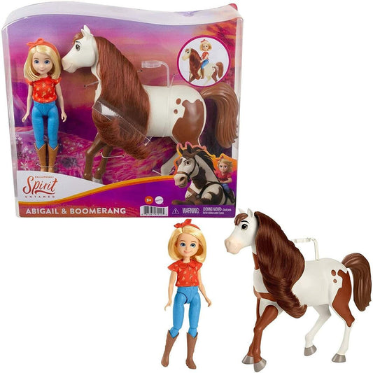 Mattel DreamWorks Spirit Puppe Abigail & Pferd Boomerang