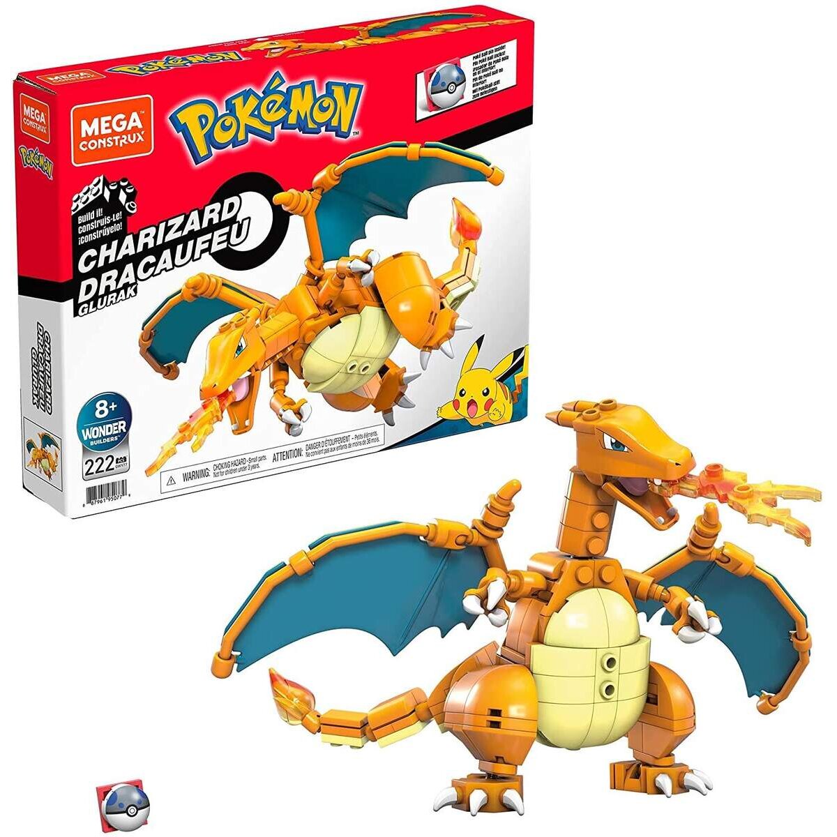 Mega Construx Pokemon Glurak, 223 Teile