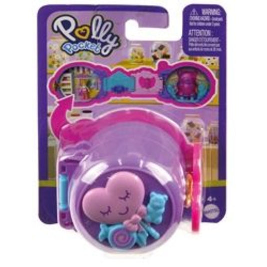Mattel Polly Pocket On The Go Fun, 1 Stück, 3-fach sortiert
