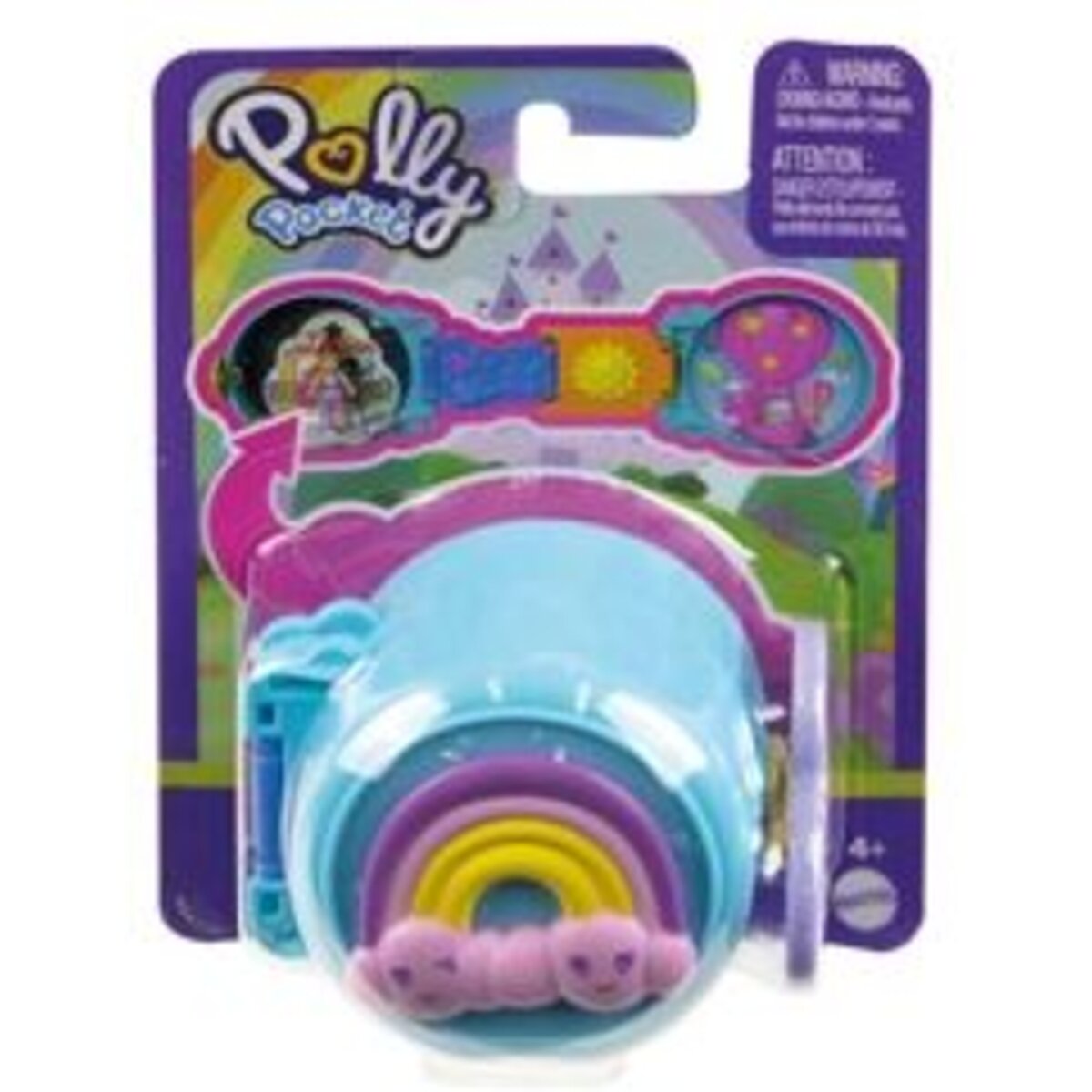 Mattel Polly Pocket On The Go Fun, 1 Stück, 3-fach sortiert