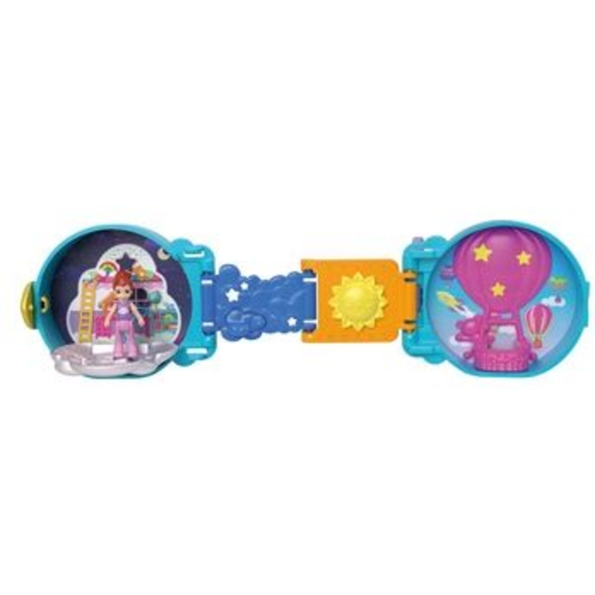 Mattel Polly Pocket On The Go Fun, 1 Stück, 3-fach sortiert
