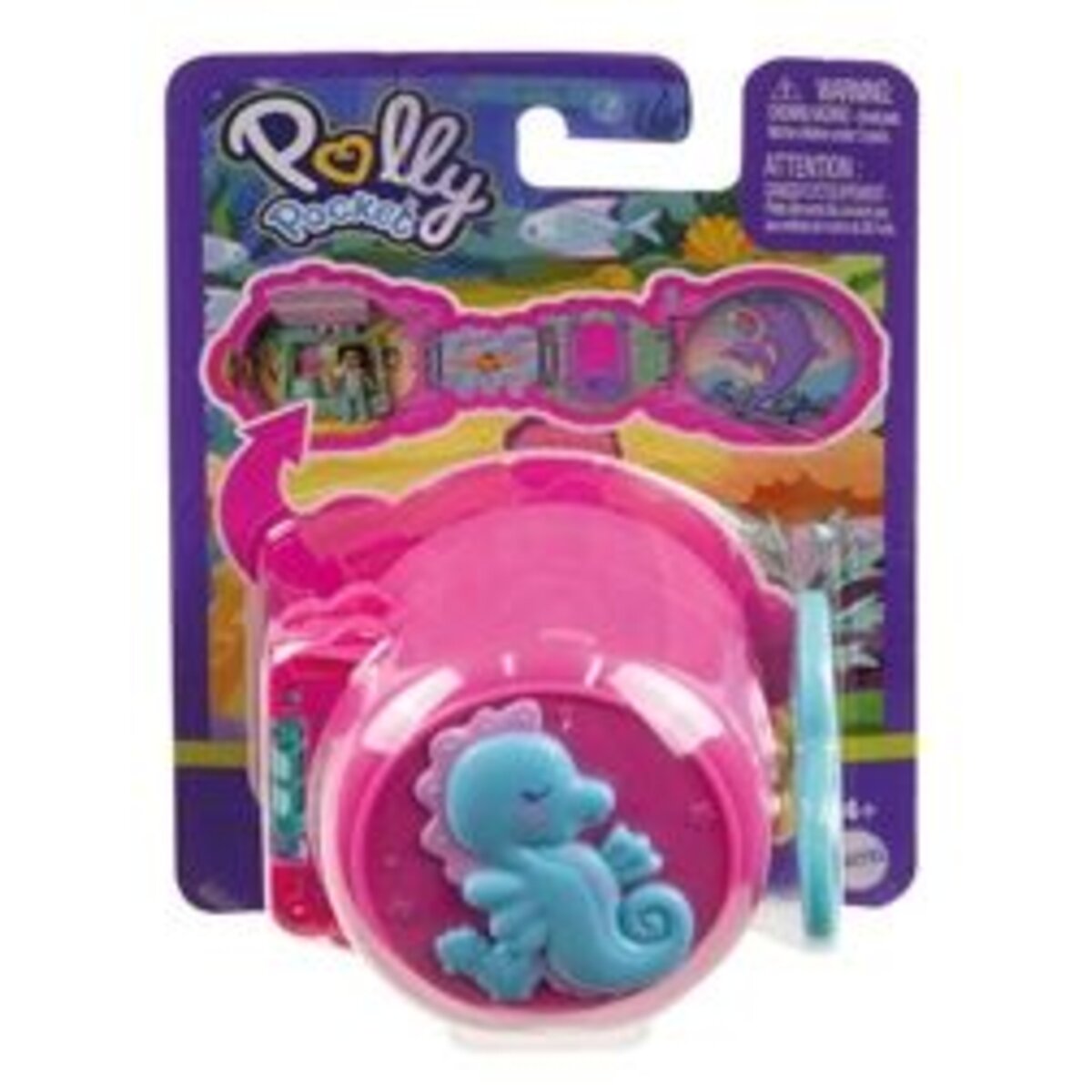 Mattel Polly Pocket On The Go Fun, 1 Stück, 3-fach sortiert