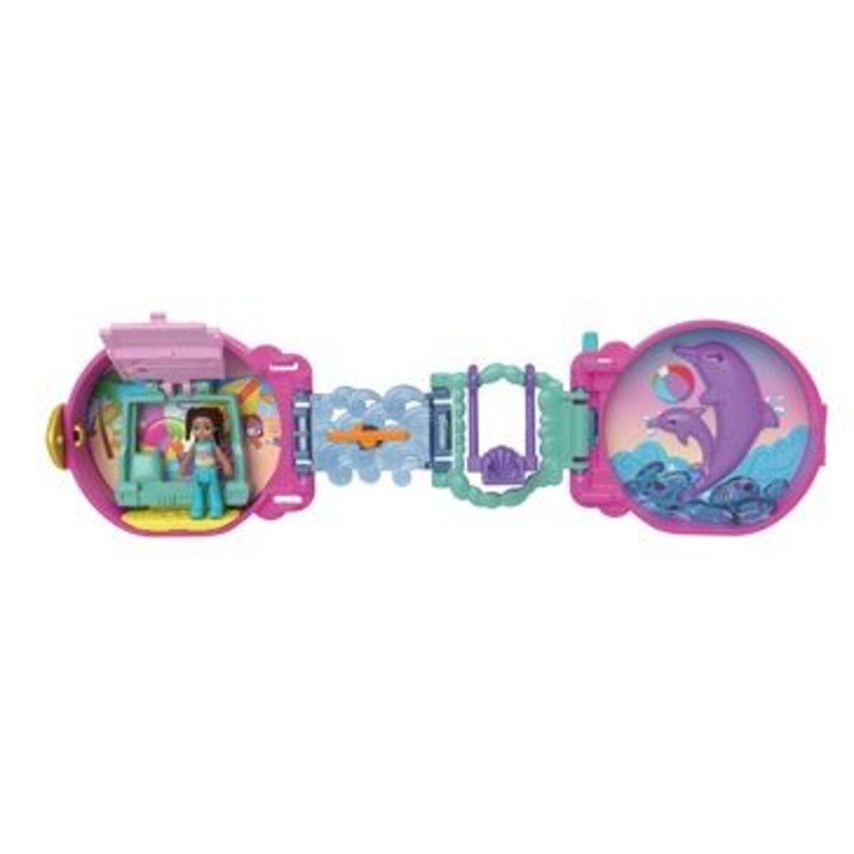 Mattel Polly Pocket On The Go Fun, 1 Stück, 3-fach sortiert