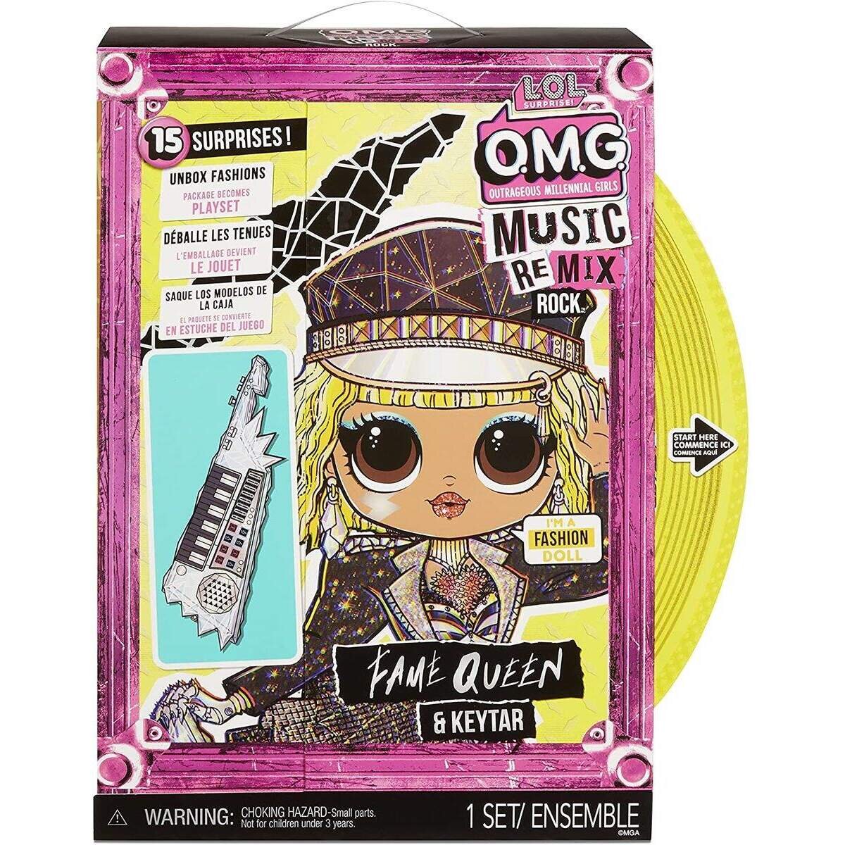 MGA Entertainment L.O.L. Surprise OMG Remix Rock-  Fame Queen and Keytar