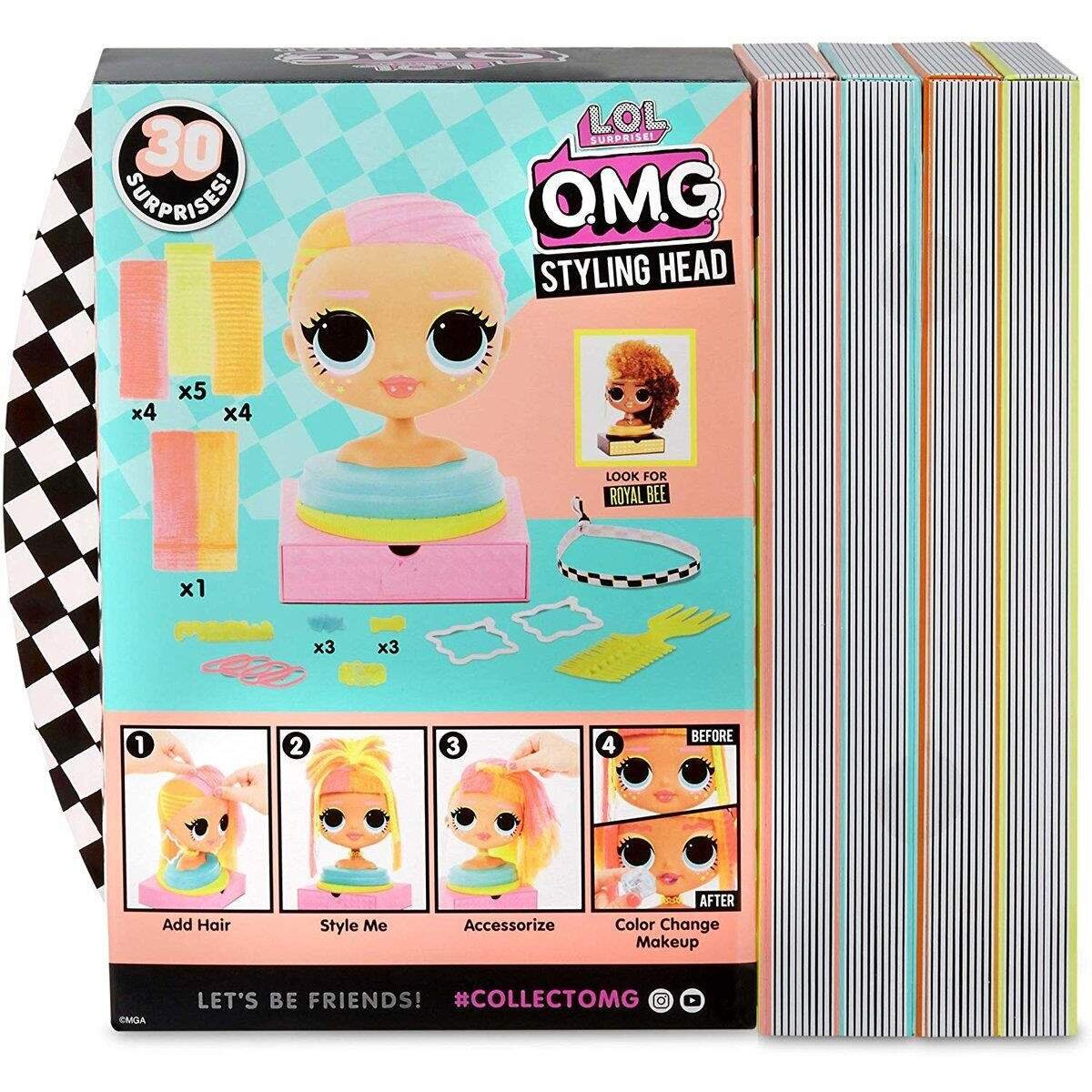 MGA Entertainment L.O.L. Surprise! O.M.G. Styling Head Neonlicious