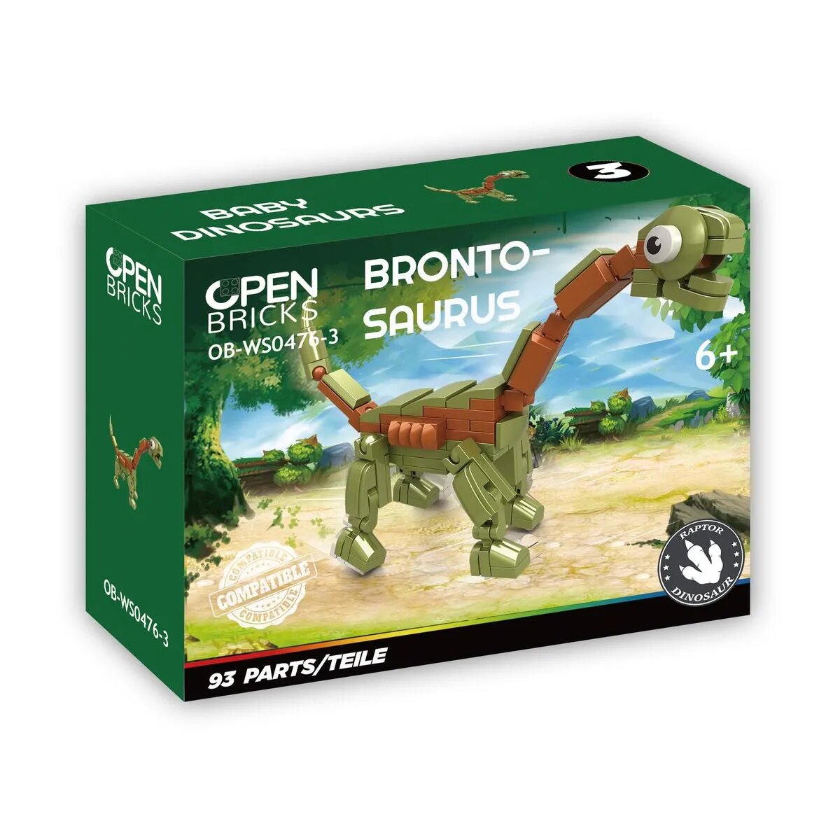 Open Bricks Dinosaurier Brontosaurus