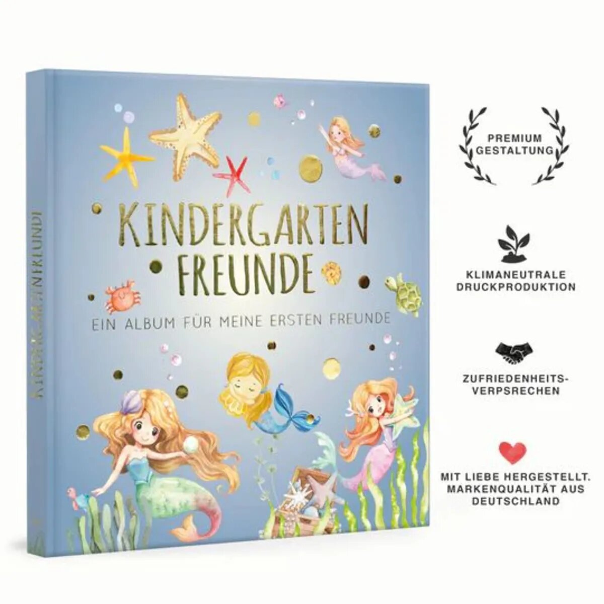 PAPERISH Kindergartenfreunde - Meerjungfrau: Ein Album für meine ersten Freunde (Freundebuch)