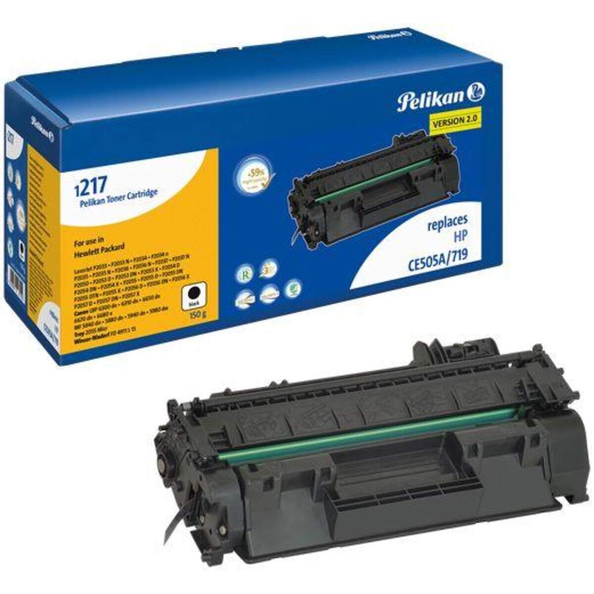 Pelikan Toner-Modul 1217 SR ersetzt HP CE505A schwarz 3250 Seiten