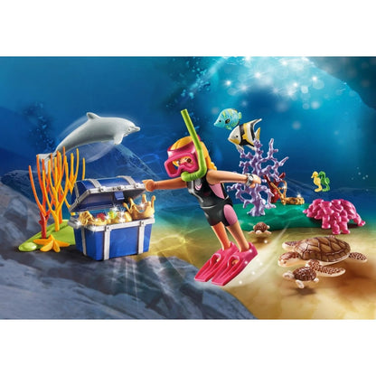 PLAYMOBIL® 70678 Family Fun Geschenkset Schatztaucherin