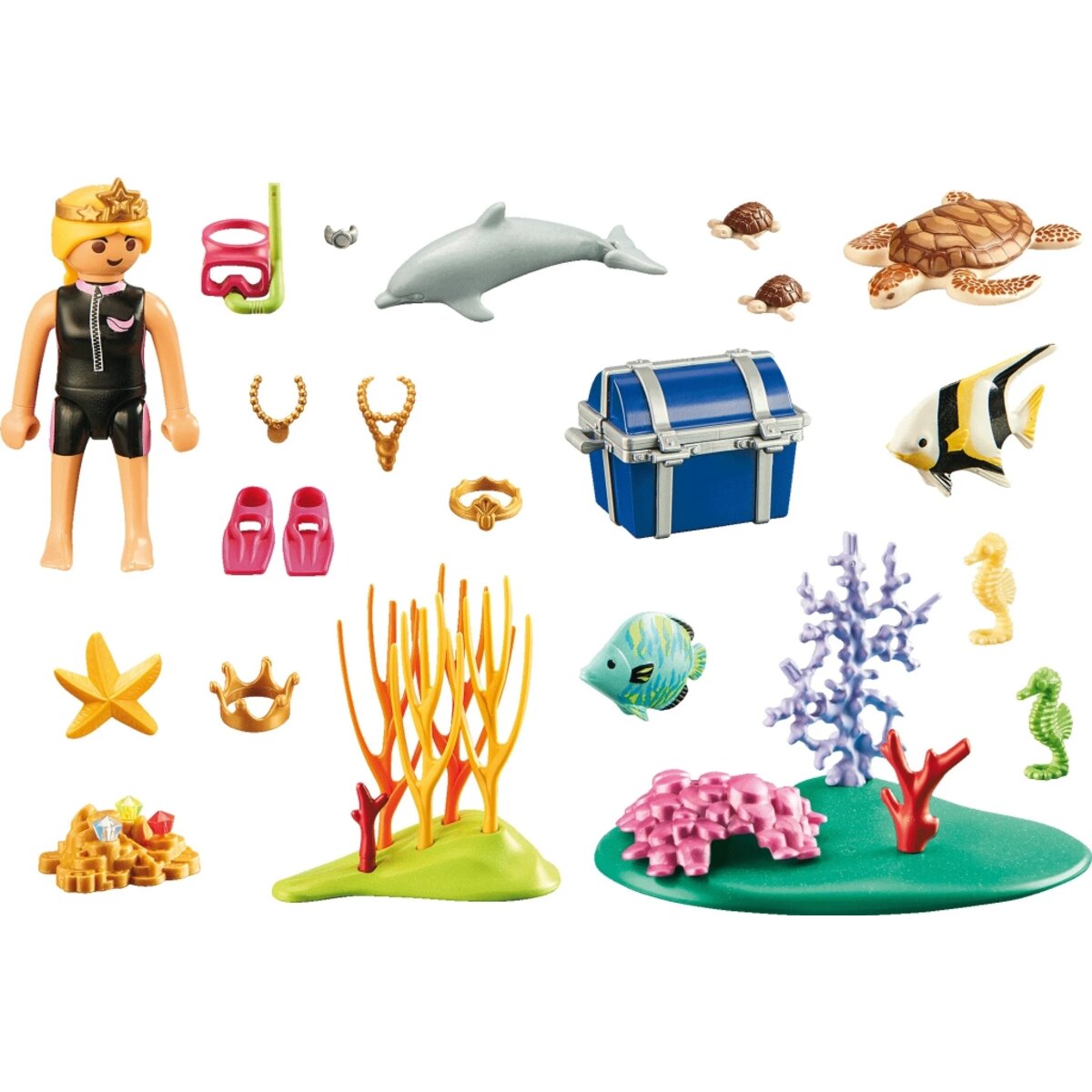 PLAYMOBIL® 70678 Family Fun Geschenkset Schatztaucherin