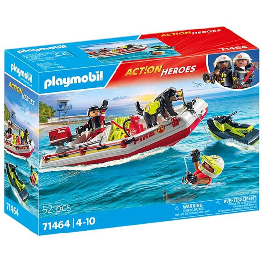 PLAYMOBIL® 71464 Act!on Heroes - Feuerwehrboot mit Aqua Scooter