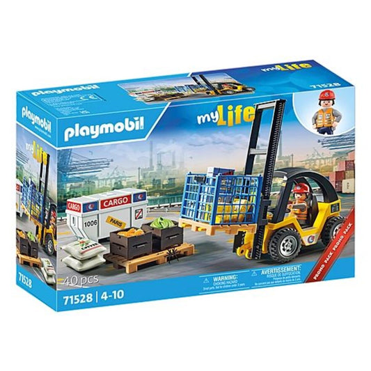 PLAYMOBIL® 71528 my Life - Gabelstapler mit Fracht