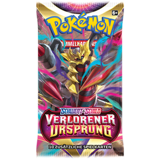 Pokemon Booster Schwert & Schild – Verlorener Ursprung (deutsch), 1 Stück, 4-fach sortiert