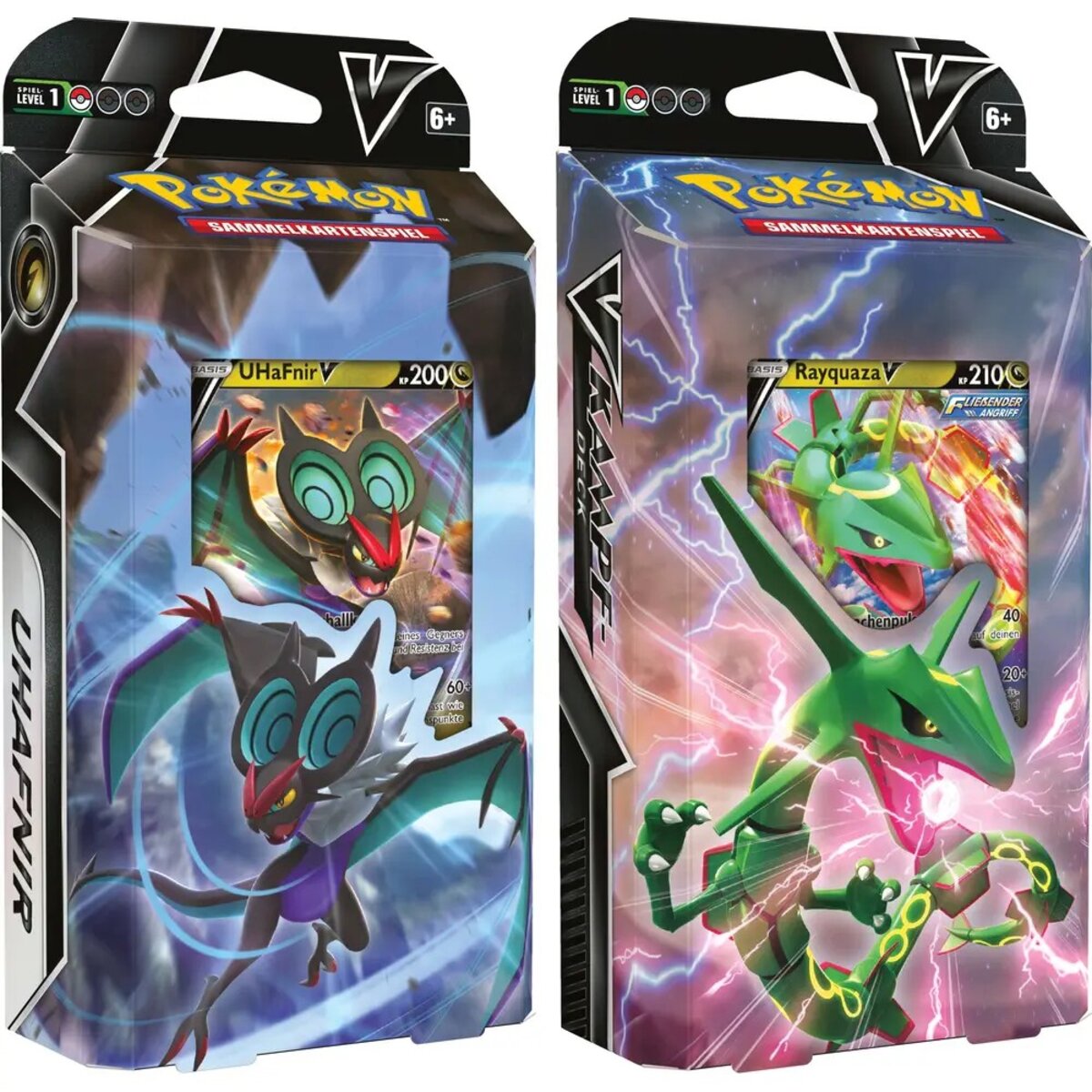Pokemon V-Kampfdeck Rayquaza-V oder Rayquaza-V, 1 Stück, 2-fach sortiert