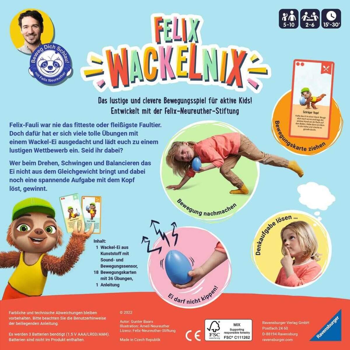Ravensburger Beweg dich schlau! Felix Wackelnix