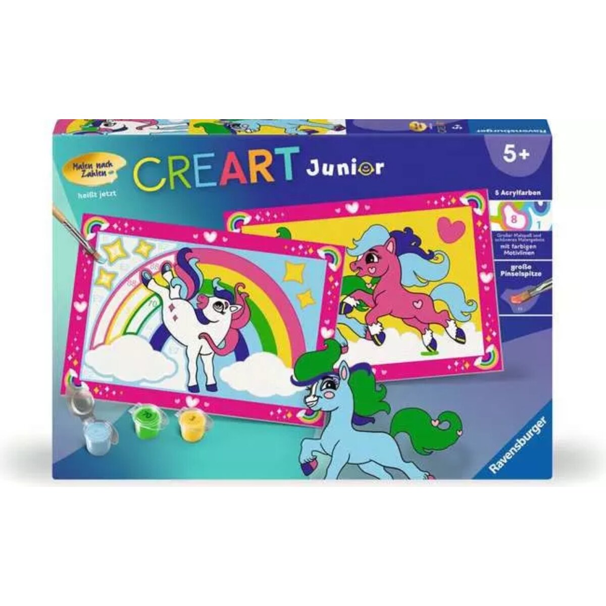 Ravensburger CreArt Zauberponys mit Regenbogen