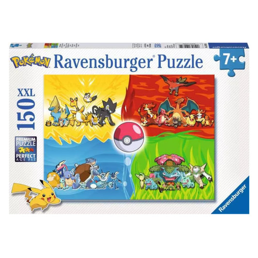 Ravensburger Kinderpuzzle ab 7 Jahren - Pokémon Typen - 150 Teile