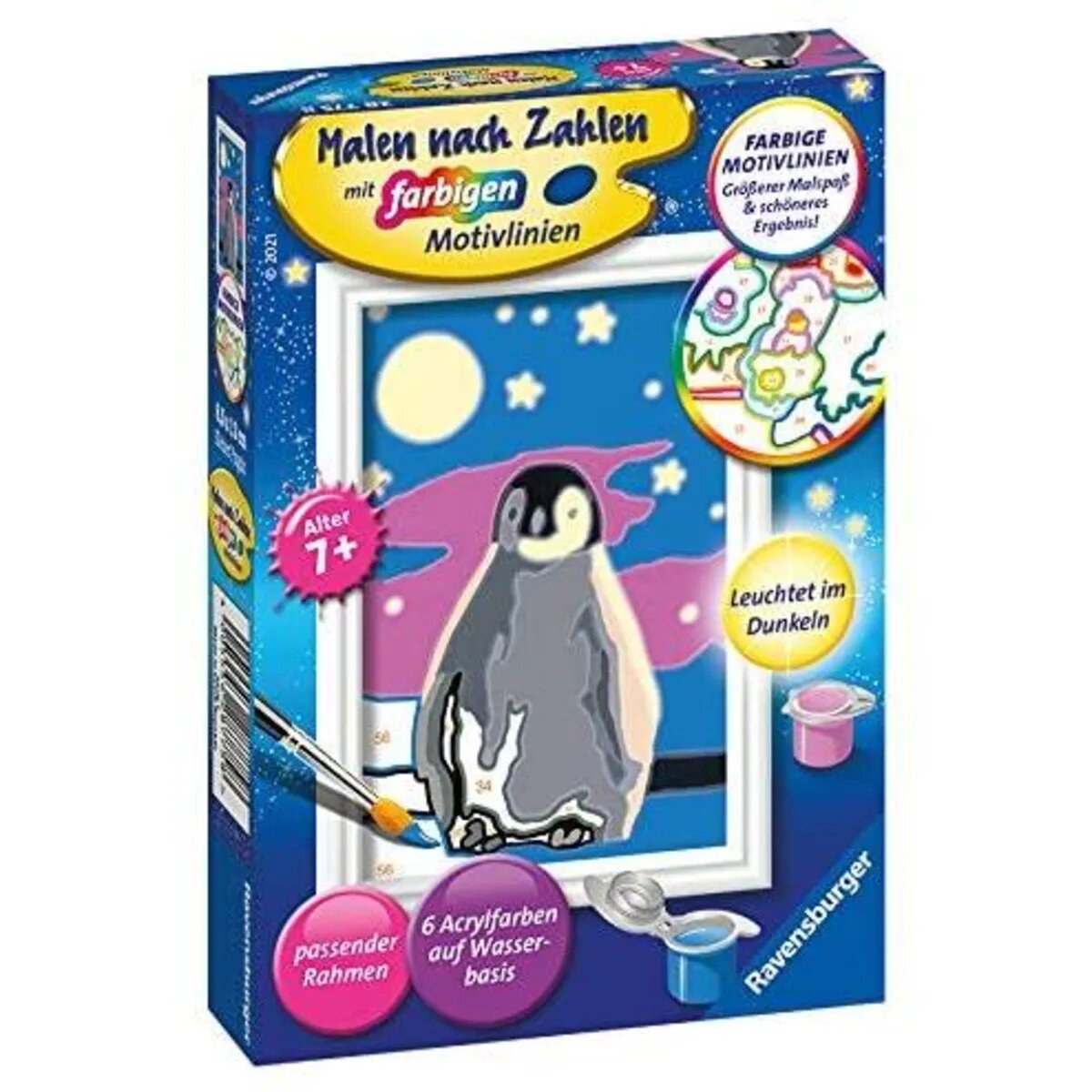Ravensburger CreArt, Malen nach Zahlen - Kleiner Pinguin