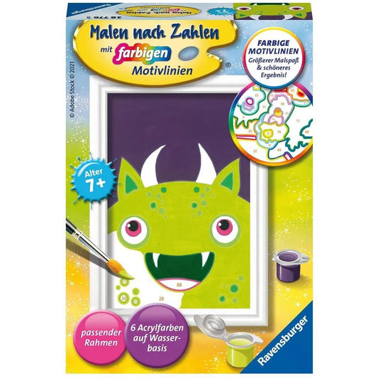 Ravensburger CreArt, Malen nach Zahlen - Freches Monster